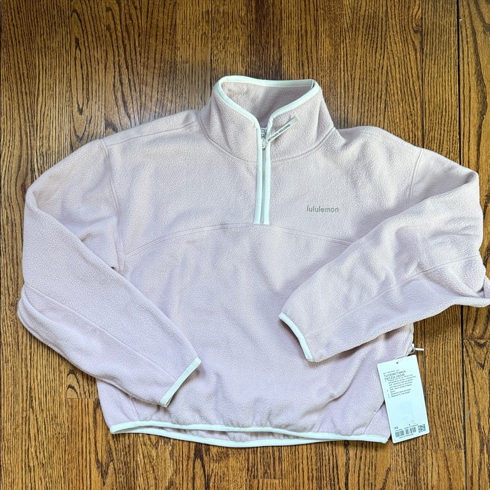 lululemon athletica Light Pink Half-Zip Women's Sweater